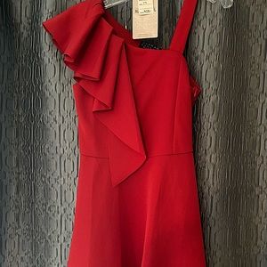 Girls Size 14 Black Label Dress Red